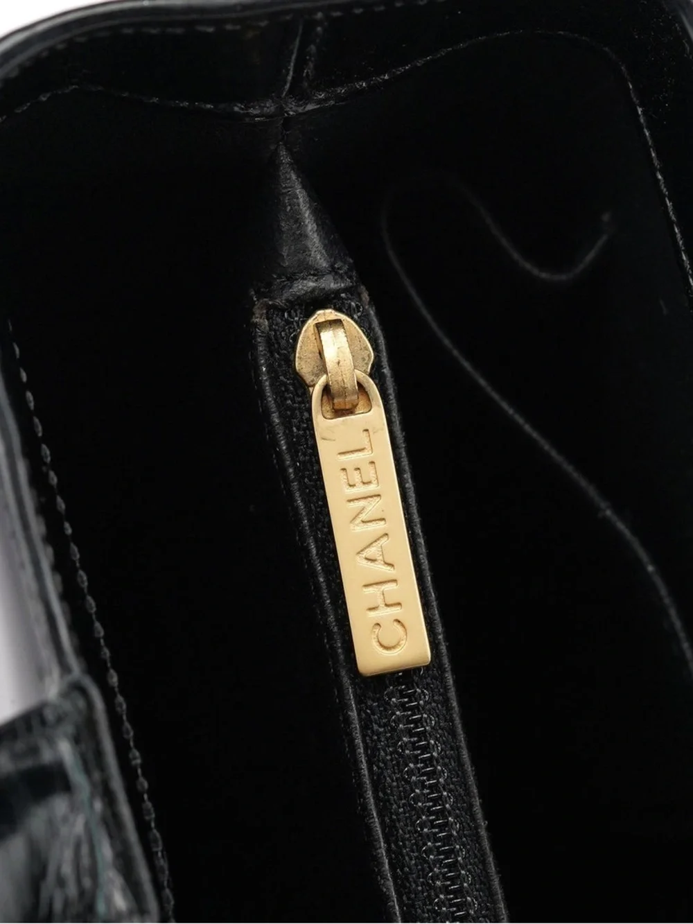 Chanel Patent Logo Tote